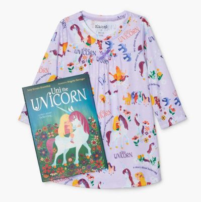 Books to Bed- Uni the Unicorn Nightdress w/Book