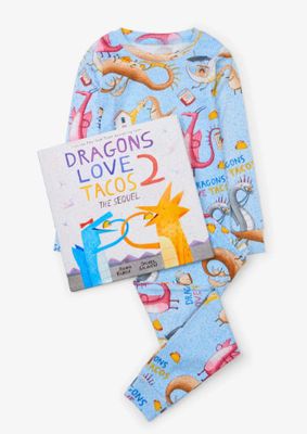 Books to Bed- Dragons Love Tacos 2 Pajama Set w/Book