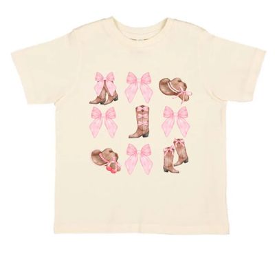 Sweet Wink- Coquette Cowgirl T-shirt Tiered Tutu Set