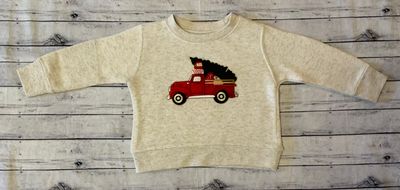 Sweet Wink- Christmas Truck Patch Sweatshirt