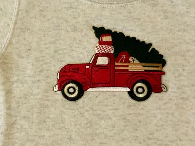 Sweet Wink- Christmas Truck Patch Sweatshirt
