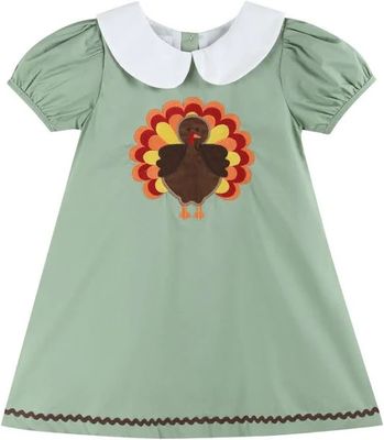 Lil Cactus-Turkey Collared Dress