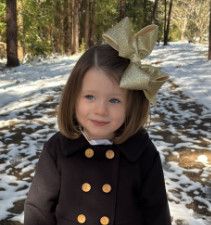 Wee Ones- Wee Dazzle Glitter Vinyl Grosgrain Underlay Bow