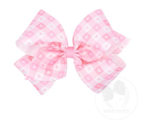 Wee Ones- Boots &amp; Bows Printed Grosgrain Bows