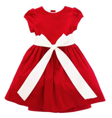 The Bailey Boys- Corduroy Dress w/Pearls &amp; Sash