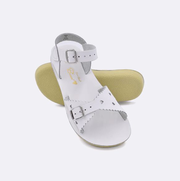 Sun-San- Sweetheart Sandals Standard, Size: 5C, Color: White, Style: 1403