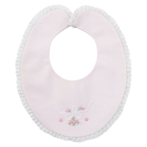 Feltman Brothers- Vintage Bow Collection Lace Trim Bib