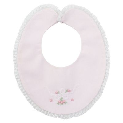 Feltman Brothers- Vintage Bow Collection Lace Trim Bib