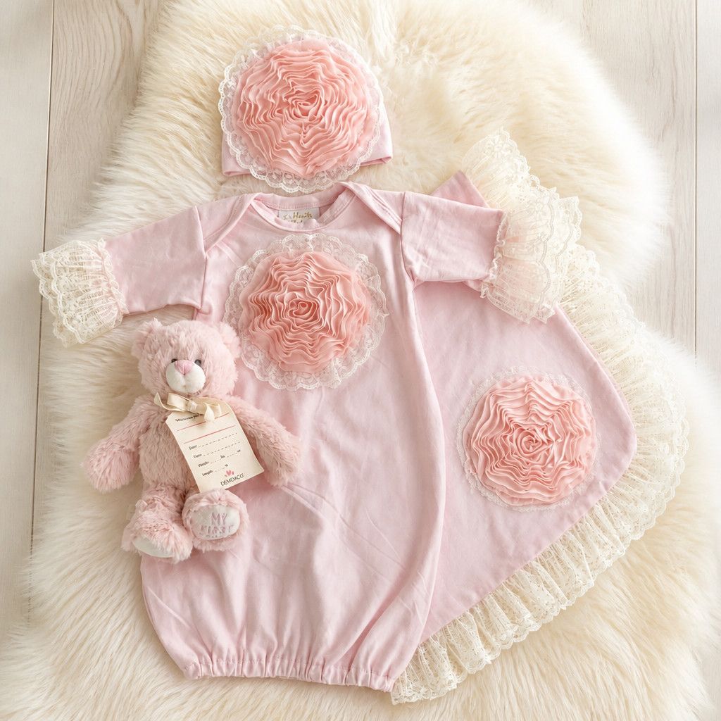 Haute Baby- Pink Lullaby Gift Set