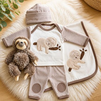 Haute Baby- Sleepy Sloth Gift Set