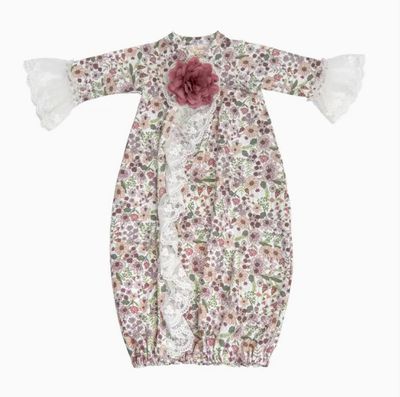 Haute Baby- Serendipity Gown W/Headband &amp; Blanket Set