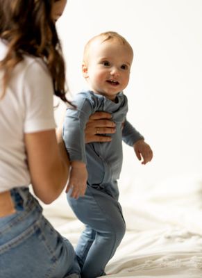 Coccoli- Boy Modal Zipper Footie