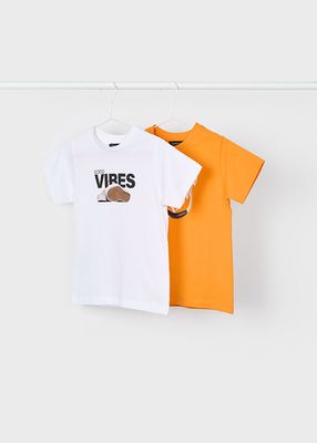 Mayoral- Mini- Boy 2-Pack Printed T-Shirts &amp; Swim Shorts