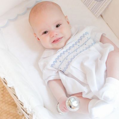 Feltman Brothers- Boys Wave Smocked Romper