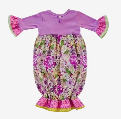 Haute Baby- May Flowers Gown w/Headband &amp; Blanket Set