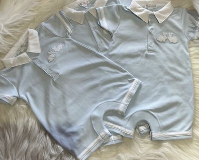 Kissy Kissy- Piquet Bunny Short Playsuit