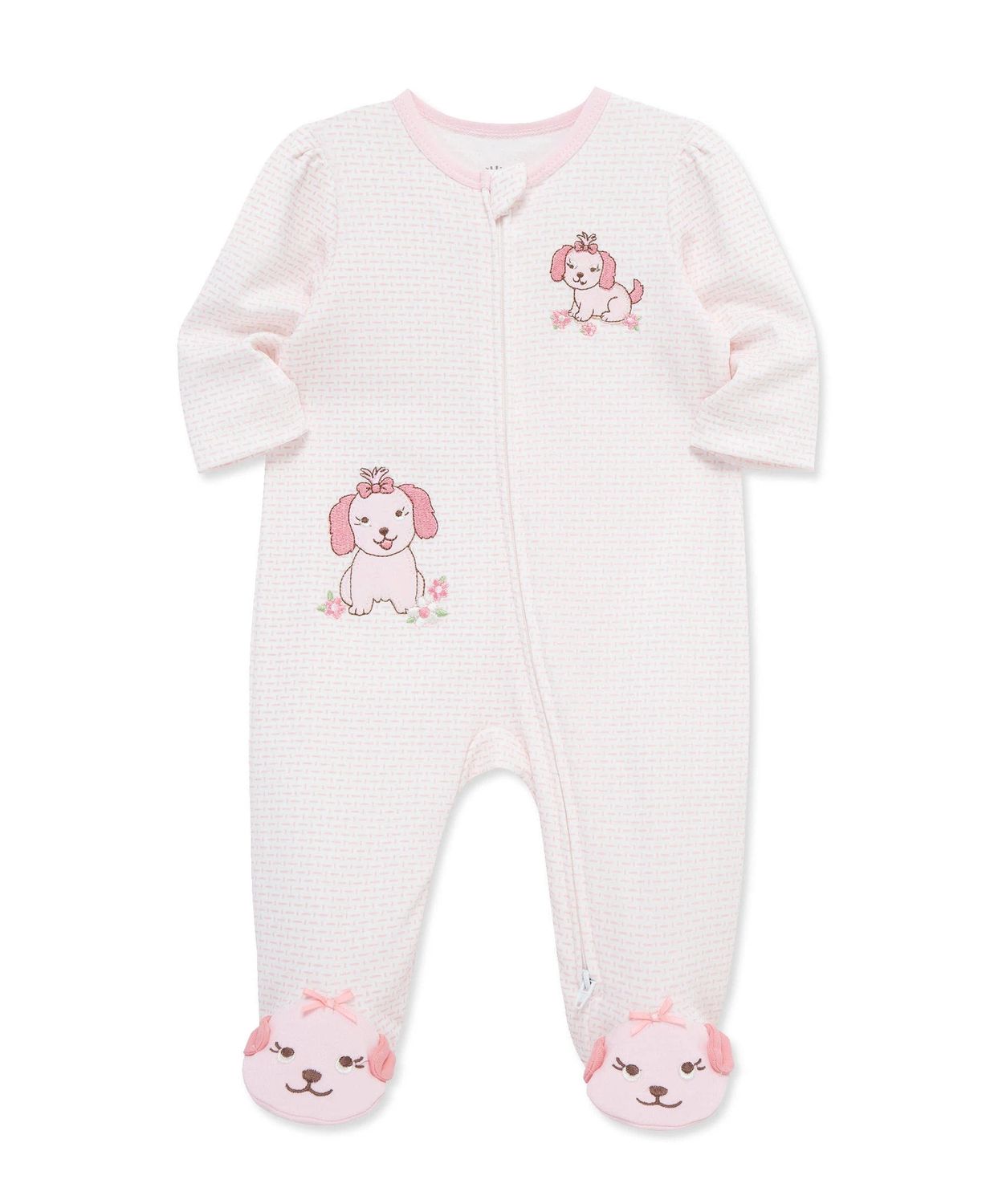 Little Me- Lovely Pups Footie
