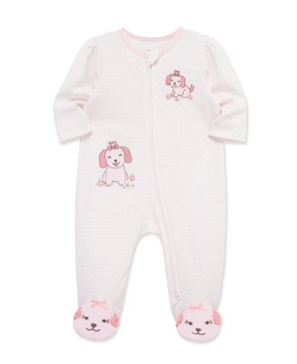 Little Me- Lovely Pups Footie