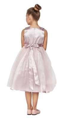 Cinderella Couture- Floral &amp; Pearls Satin Tulle Party Dress