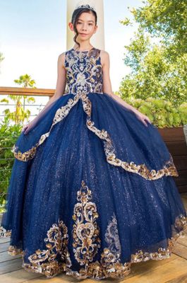 Cinderella Couture- Satin Tulle Mini Quince Gown