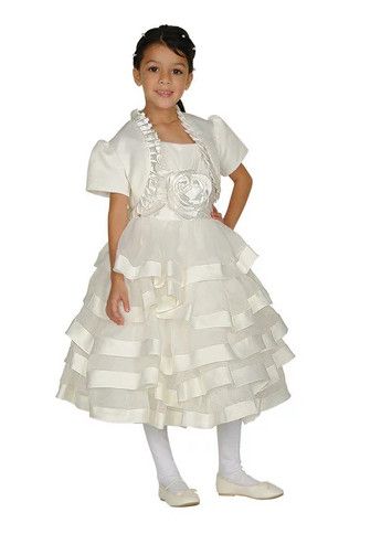 Cinderella Couture- Communion Organza Satin Dress w/Bolero