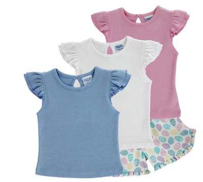 The Bailey Boys- Egg Hunt Ruffle Short Set