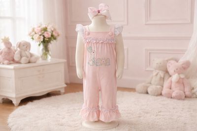 Millie Jay- Easter Time Ruffle Romper