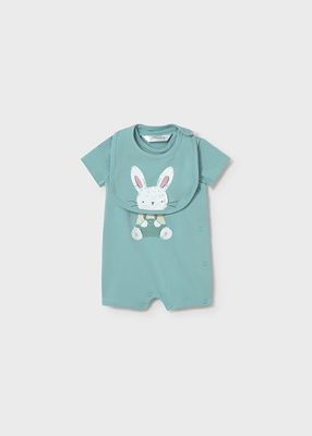 Mayoral- Newborn- Rabbit Romper with Bib Set