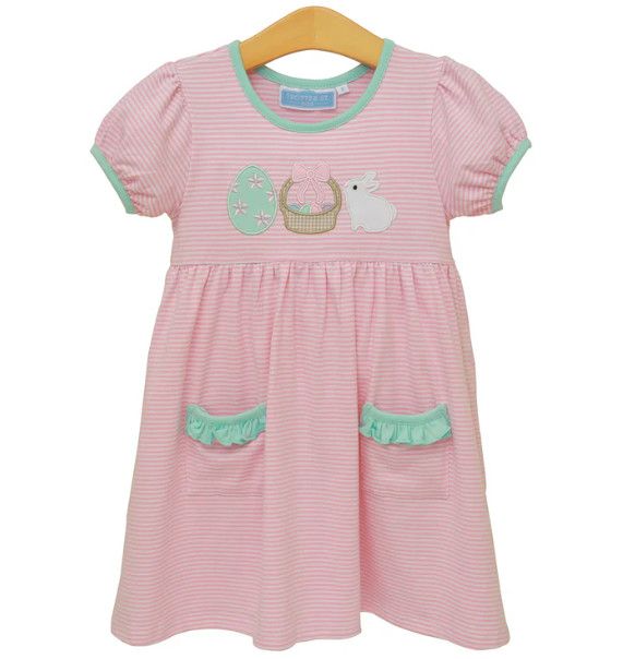 Trotter Street Kids- Bunnies &amp; Baskets Dress