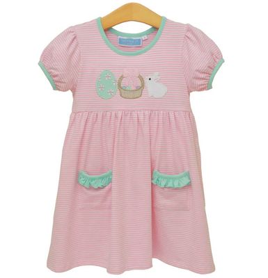 Trotter Street Kids- Bunnies &amp; Baskets Dress