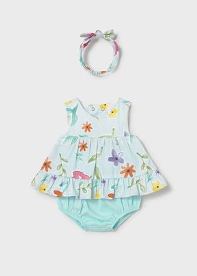 Mayoral- Newborn- Bloomer Set with Headband