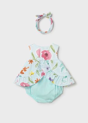 Mayoral- Newborn- Bloomer Set with Headband