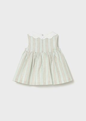 Mayoral- Newborn- Striped Linen Dress