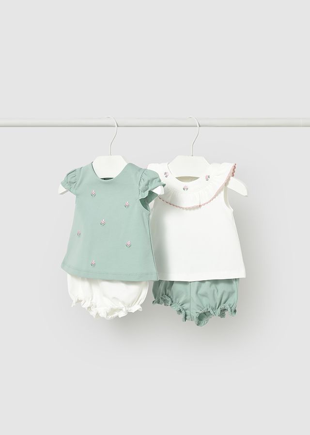Mayoral- Newborn- 4 Piece Bloomer Sets