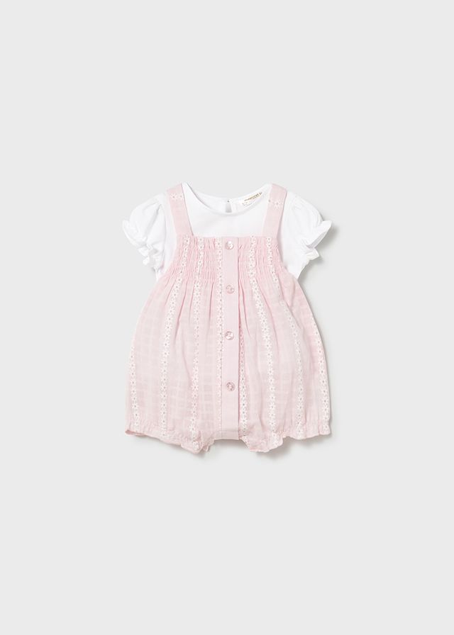Mayoral- Newborn- Dungaree and T-Shirt Set