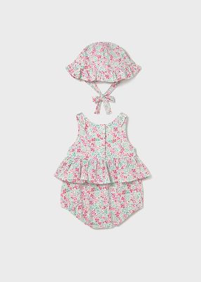 Mayoral- Newborn- Printed Romper with Hat