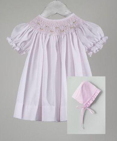 Baby Blessings- Geometric Iris Dress &amp; Bonnet Set