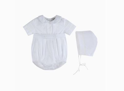 Lil Cactus- Collared Button Belt Creeper with Bonnet