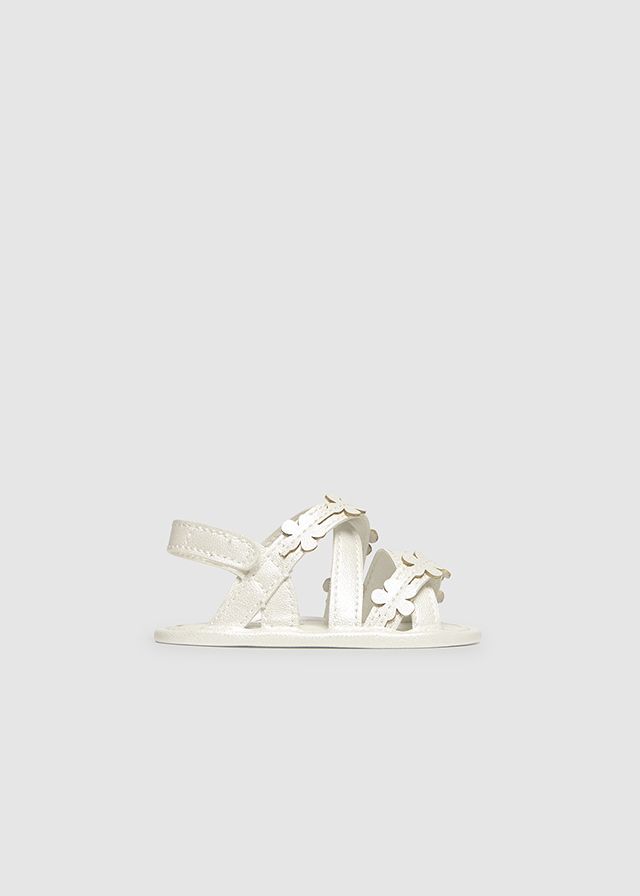 Mayoral- Newborn- Girl Flower Sandals