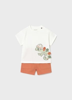 Mayoral- Baby- Chameleon T-Shirt and Knit Short Set