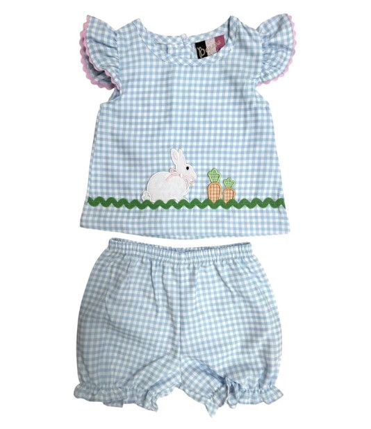 Banana Split- Bunny Hop Applique Bloomer Set