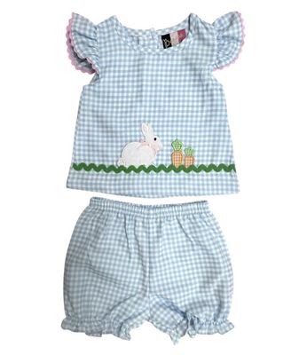 Banana Split- Bunny Hop Applique Bloomer Set