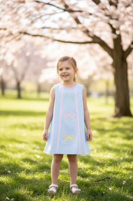 Banana Split- Hadley Bow A-Line Dress