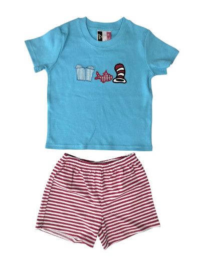 Banana Split- One Fish, Red Fish Short Set