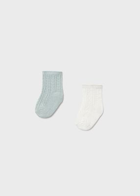 Mayoral- Newborn- 2 Pack Dressy Socks