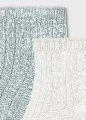 Mayoral- Newborn- 2 Pack Dressy Socks