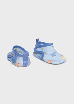Mayoral- Newborn- Sea Creature Printed Swim Shoes