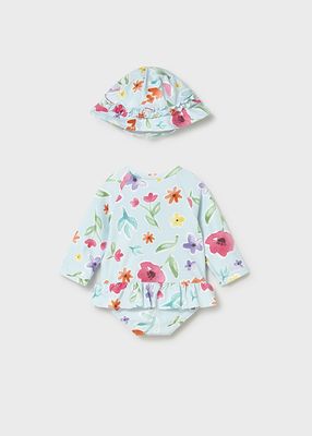 Mayoral- Newborn- 2 Piece Rashguard Swim Set with Sun Protection