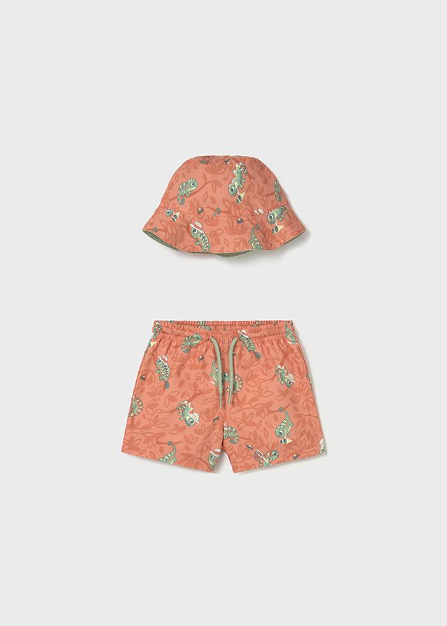 Mayoral- Baby- Swim Shorts with Sun Protection Reversible Hat
