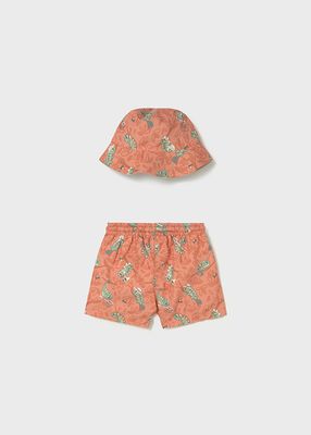 Mayoral- Baby- Swim Shorts with Sun Protection Reversible Hat